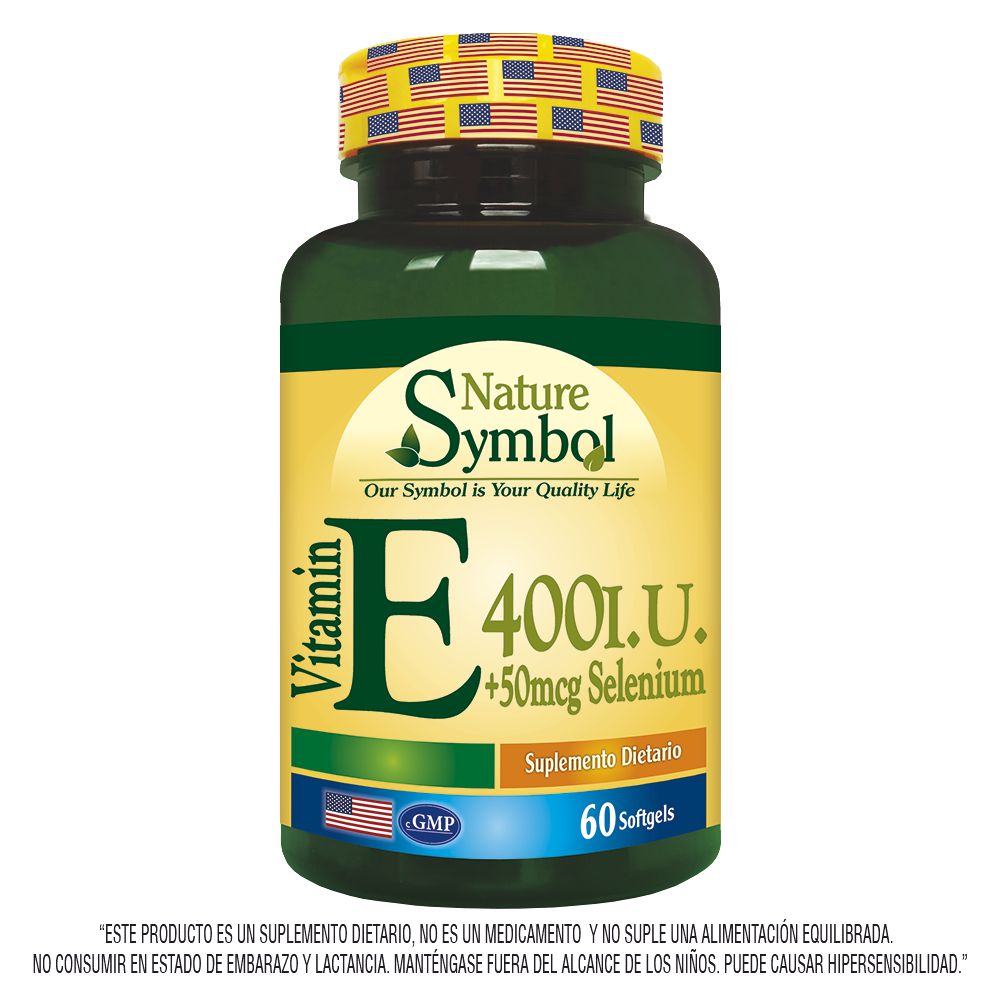 Suplemento dietario NATURE SYMBOL MARCA EXCLUSIVA vitamina E 400IU + 50mcg selenio (300  und) img #1