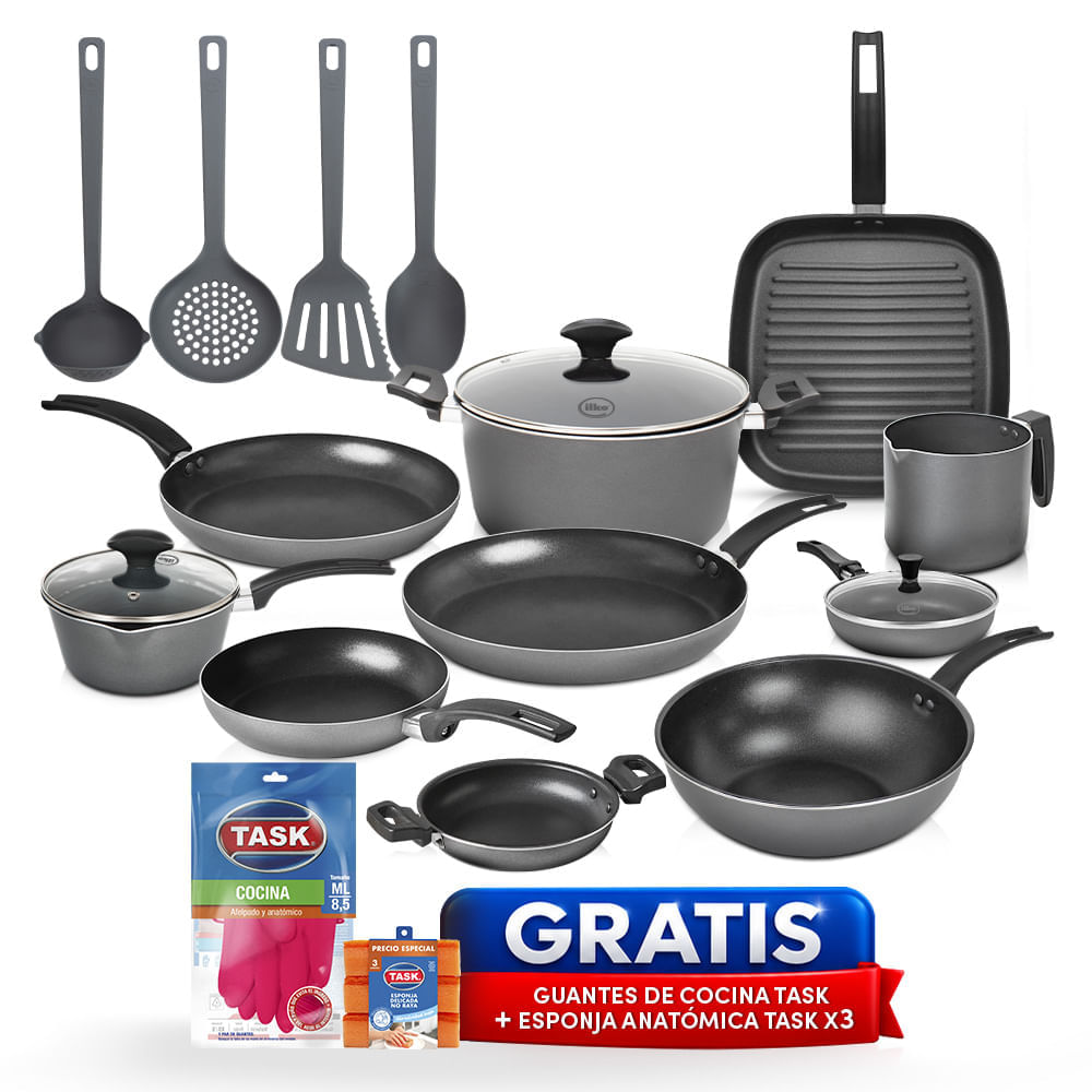 Batería de Cocina Ilko EveryDay 17pz Antiadherente img #1