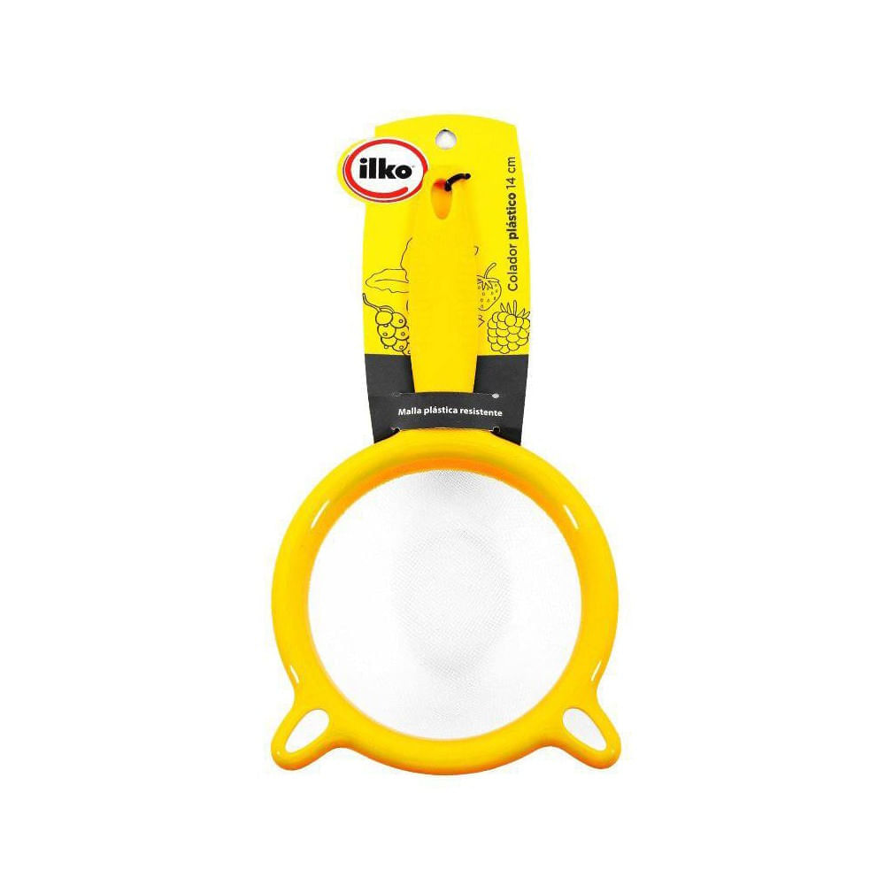 Colador de 14 cm ILKO Plástico Malla Metálica img #1