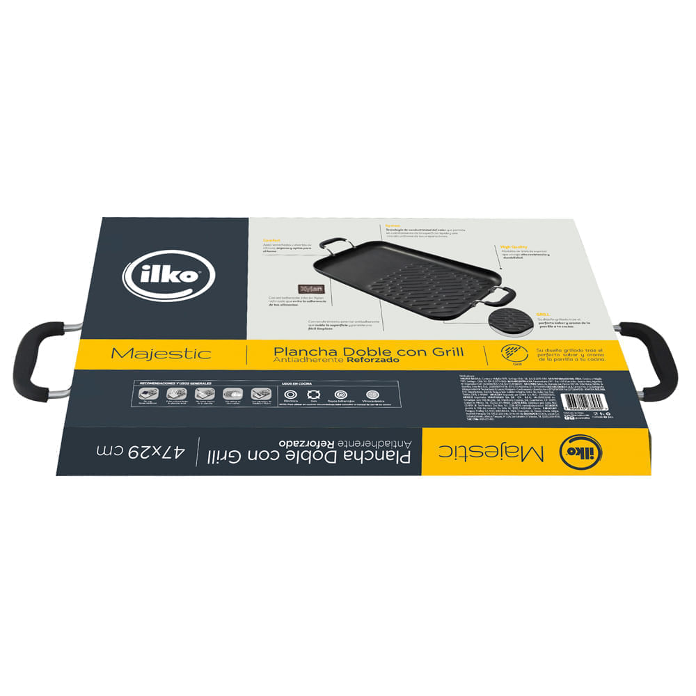 Plancha Doble ILKO Majestic 47X29cm Antiad. img #2