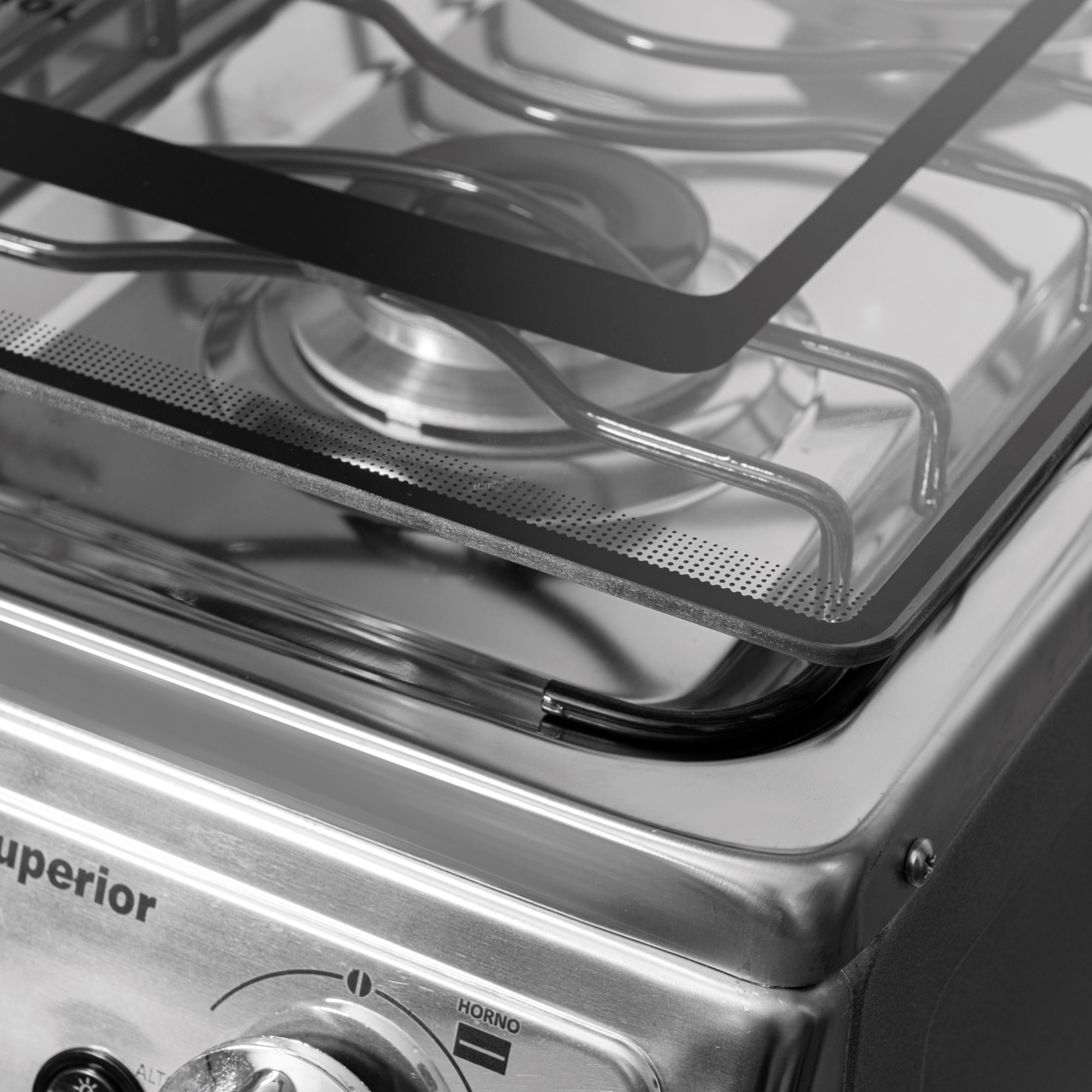 Estufa de Piso Superior 4 Puestos Horno Gas Natural AXXIS PLUS Inox img #6