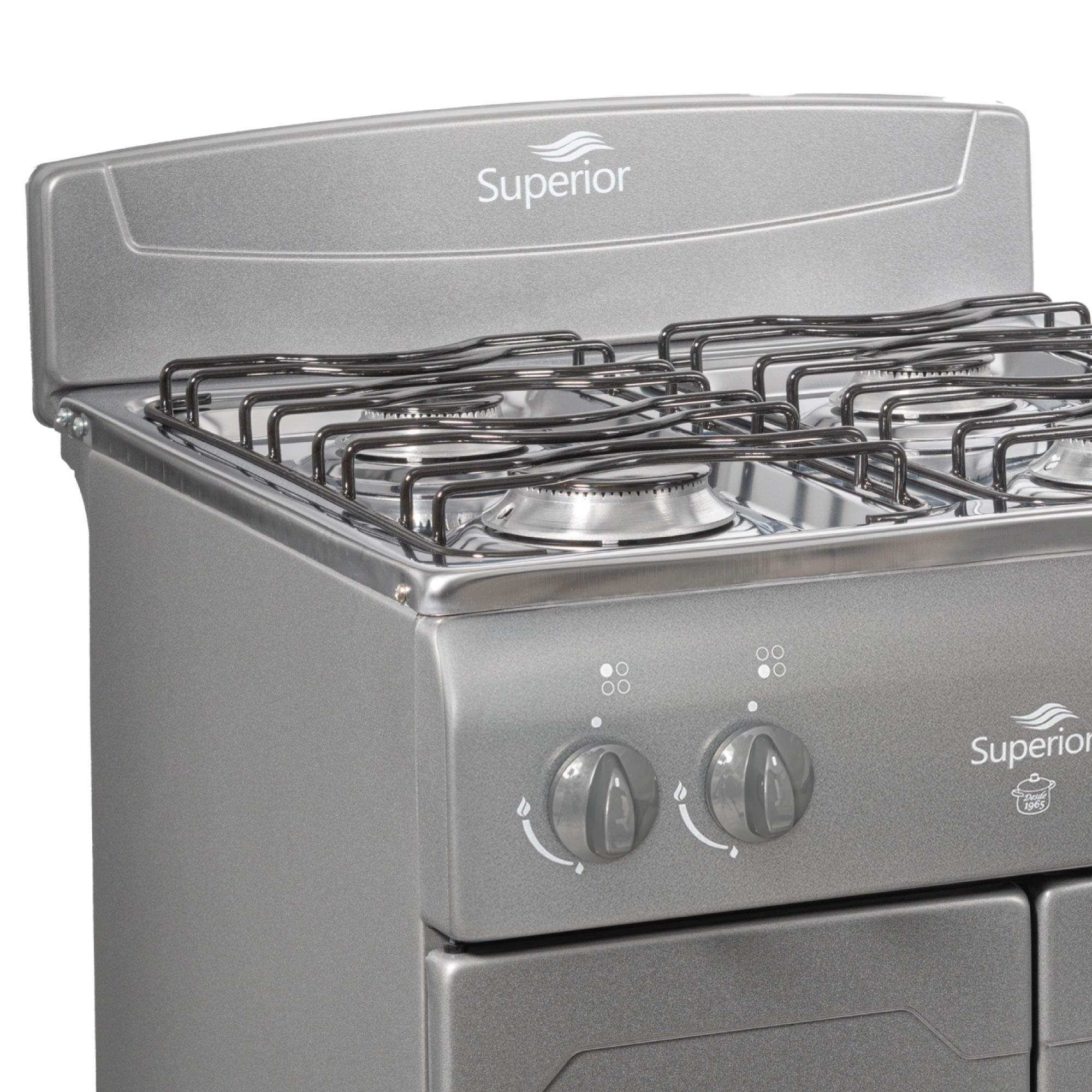 Estufa de Piso Superior 4 Puestos Gabinete Gas Natural 7015 Gris img #3