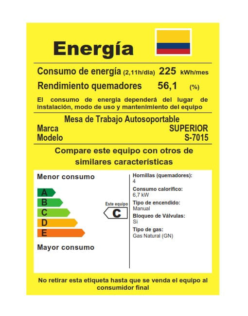 Estufa de Piso Superior 4 Puestos Gabinete Gas Natural 7015 Negra img #7