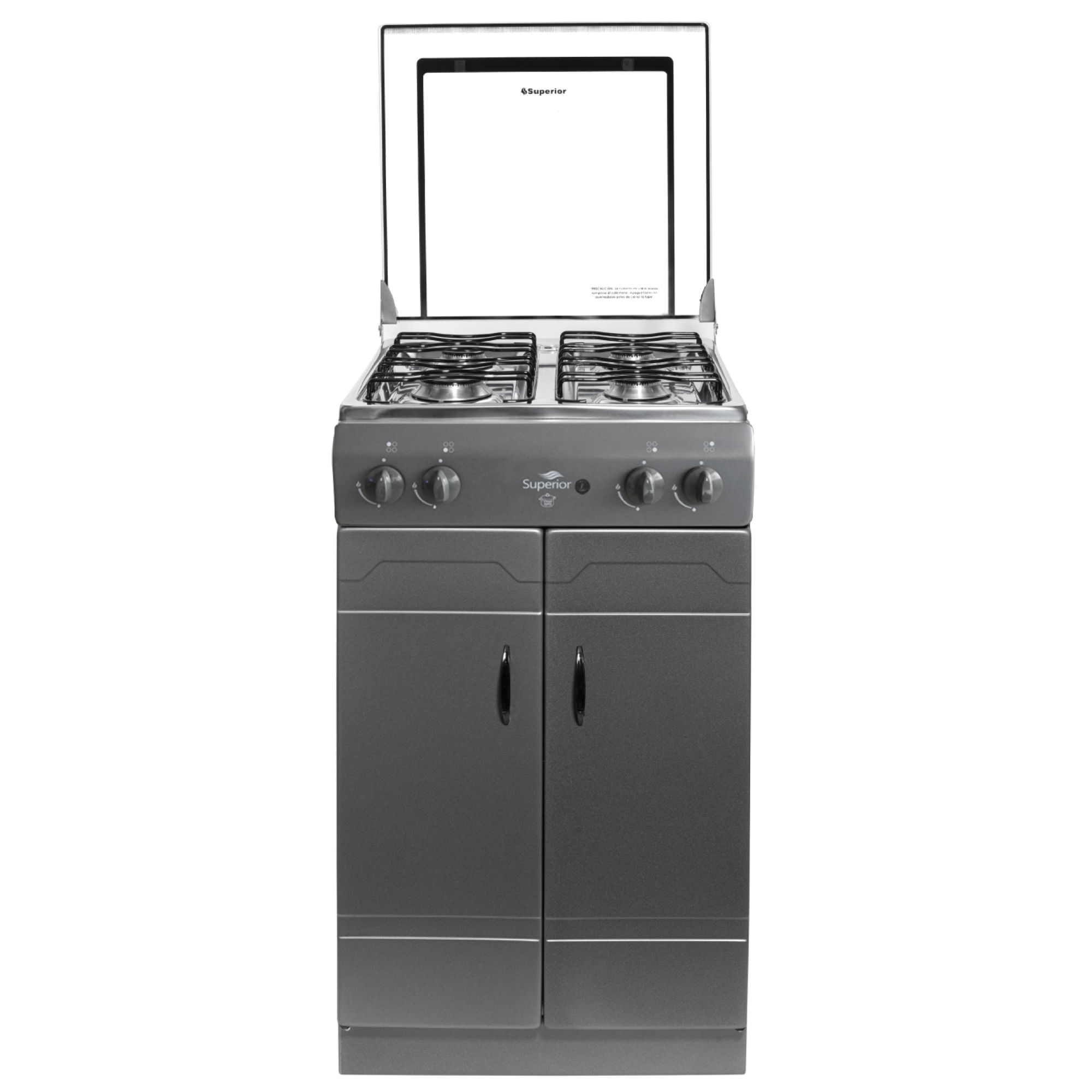 Estufa de Piso Superior 4 Puestos Gabinete Gas Natural 7016-1 Gris img #1