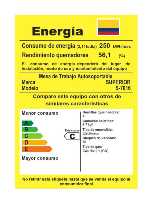 Estufa de Piso Superior 4 Puestos Gabinete Gas Natural 7016-1 Negra img #8