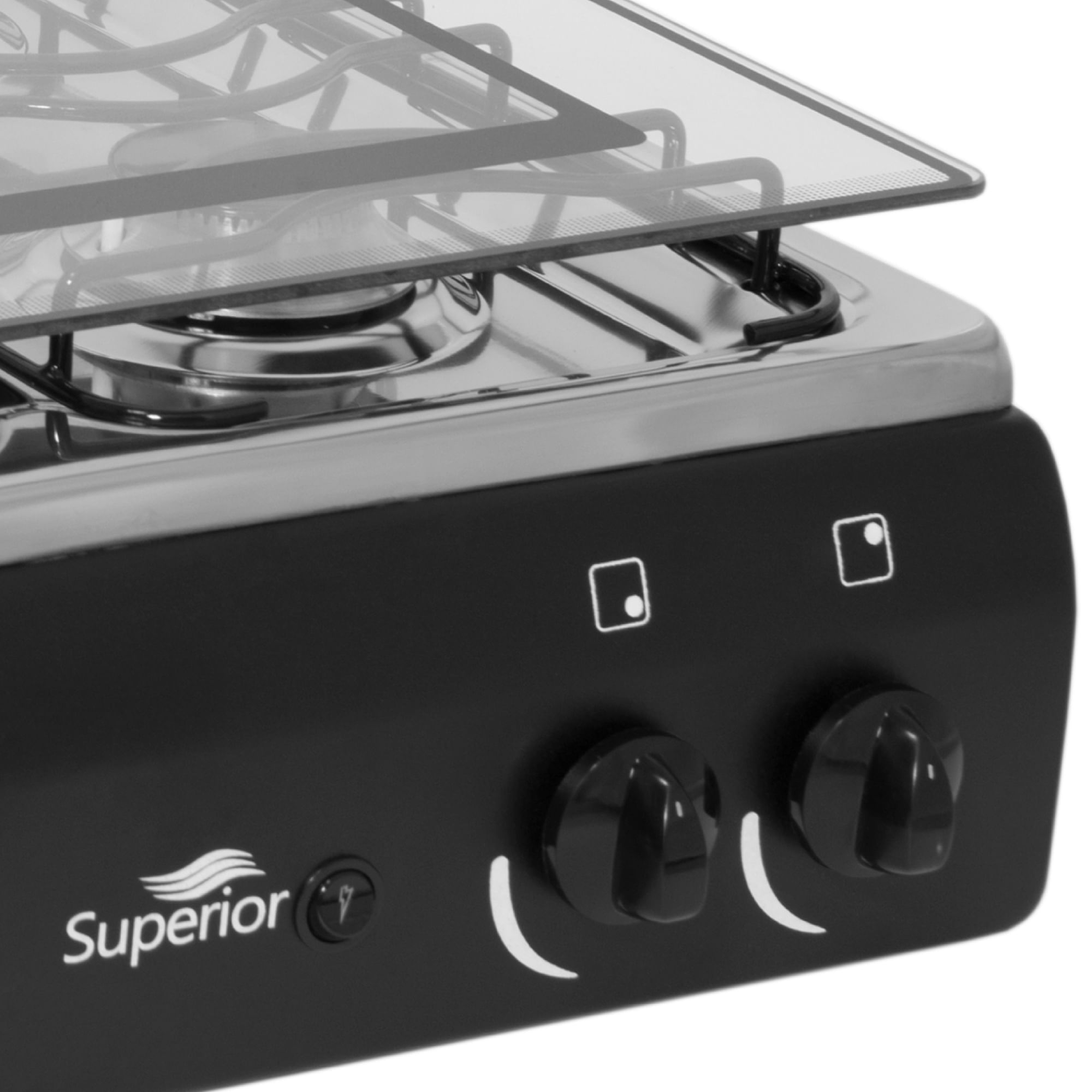 Estufa De Mesa Superior 4 Puestos Gas Natural 7054-1 Negra img #4