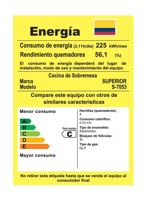 Estufa De Mesa Superior 4 Puestos Gas Propano 7053 Gris img #9