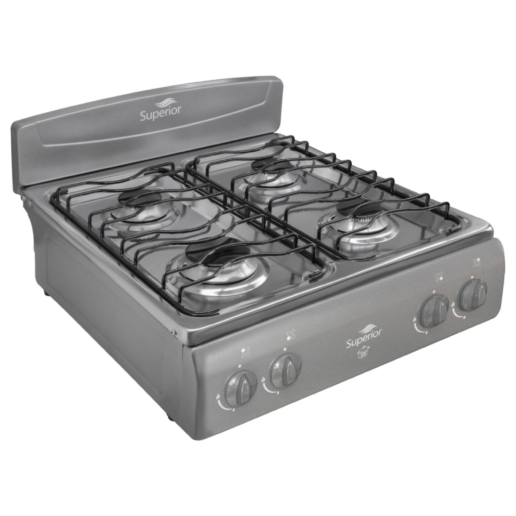 Estufa De Mesa Superior 4 Puestos Gas Propano 7053 Gris img #3