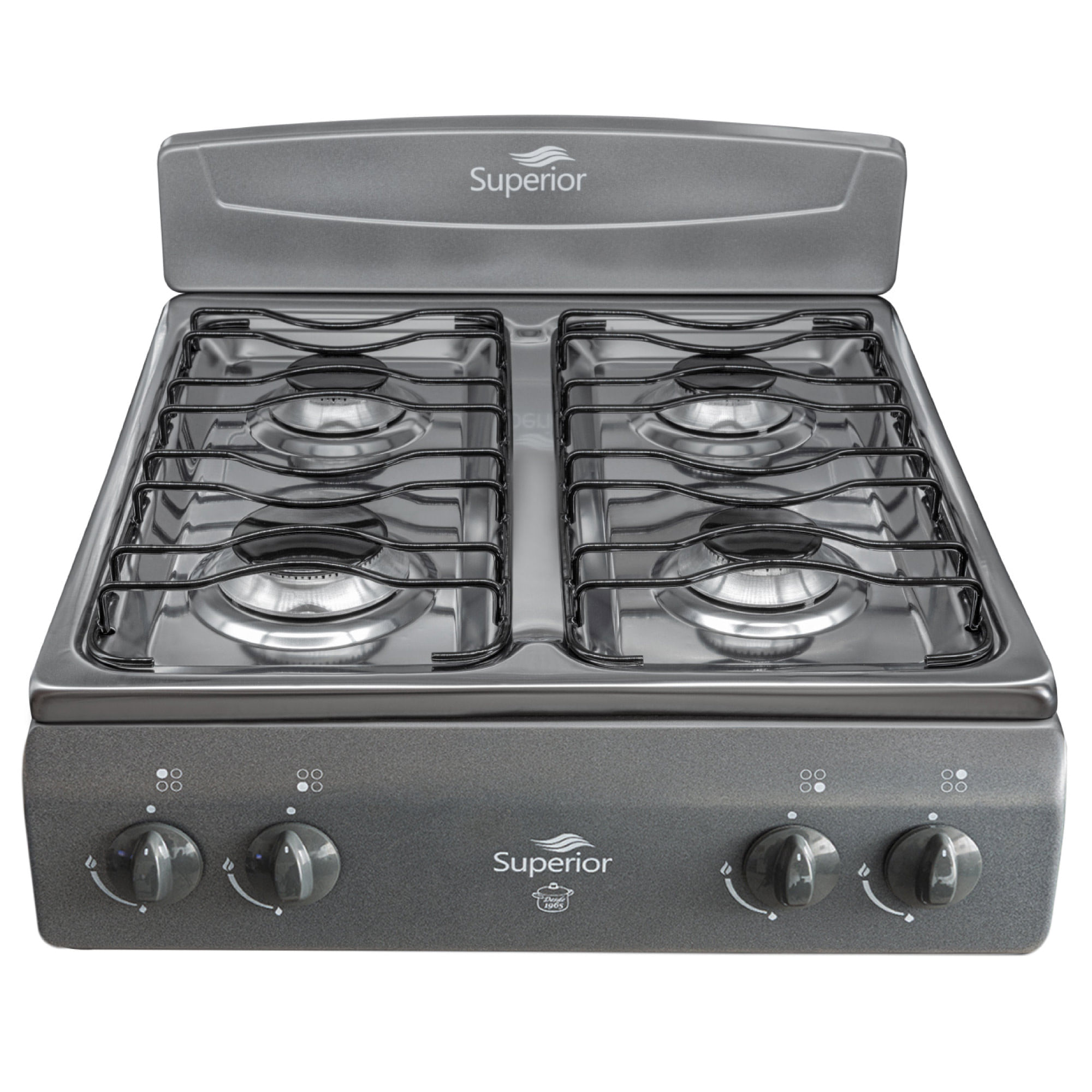 Estufa De Mesa Superior 4 Puestos Gas Propano 7053 Gris img #1