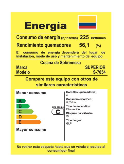 Estufa De Mesa Superior 4 Puestos Gas Propano 7054-1 Negra img #9