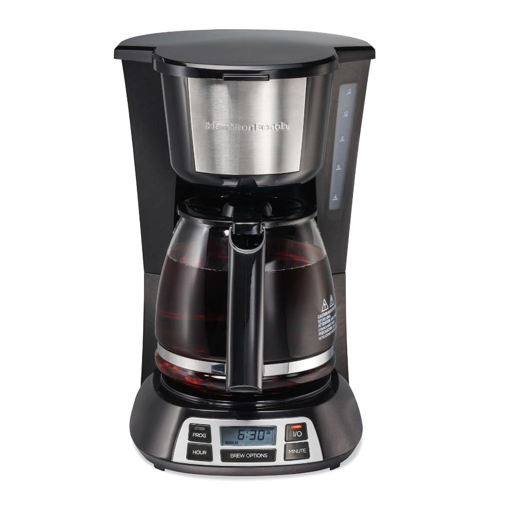 Cafetera Hamilton Beach con Temporizador 12 Tazas 49630-MX Negra img #1