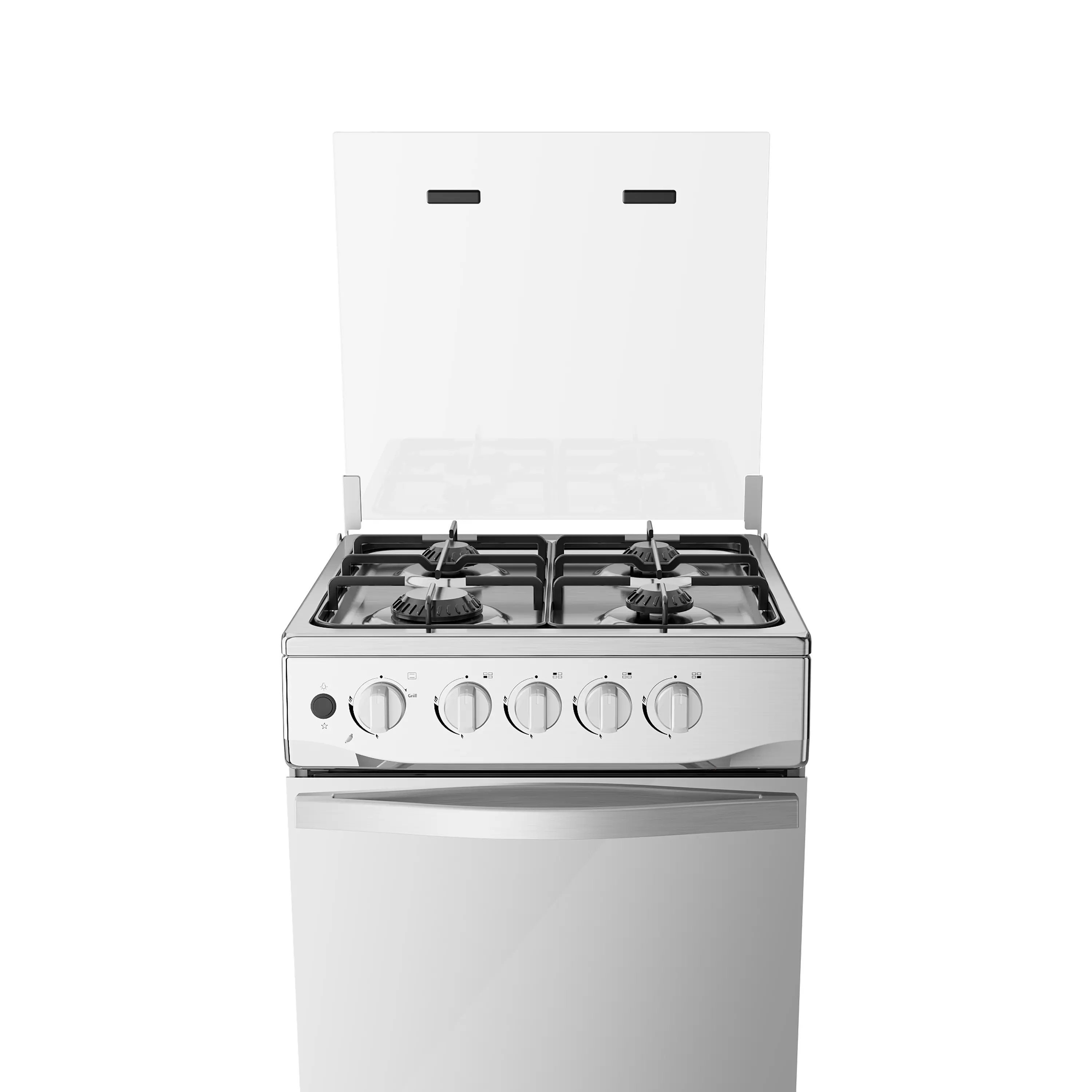 Estufa de Piso Midea 4 Puestos Grill Xtra Cook MGS20FS1LFAWMSS-CO Inox img #5