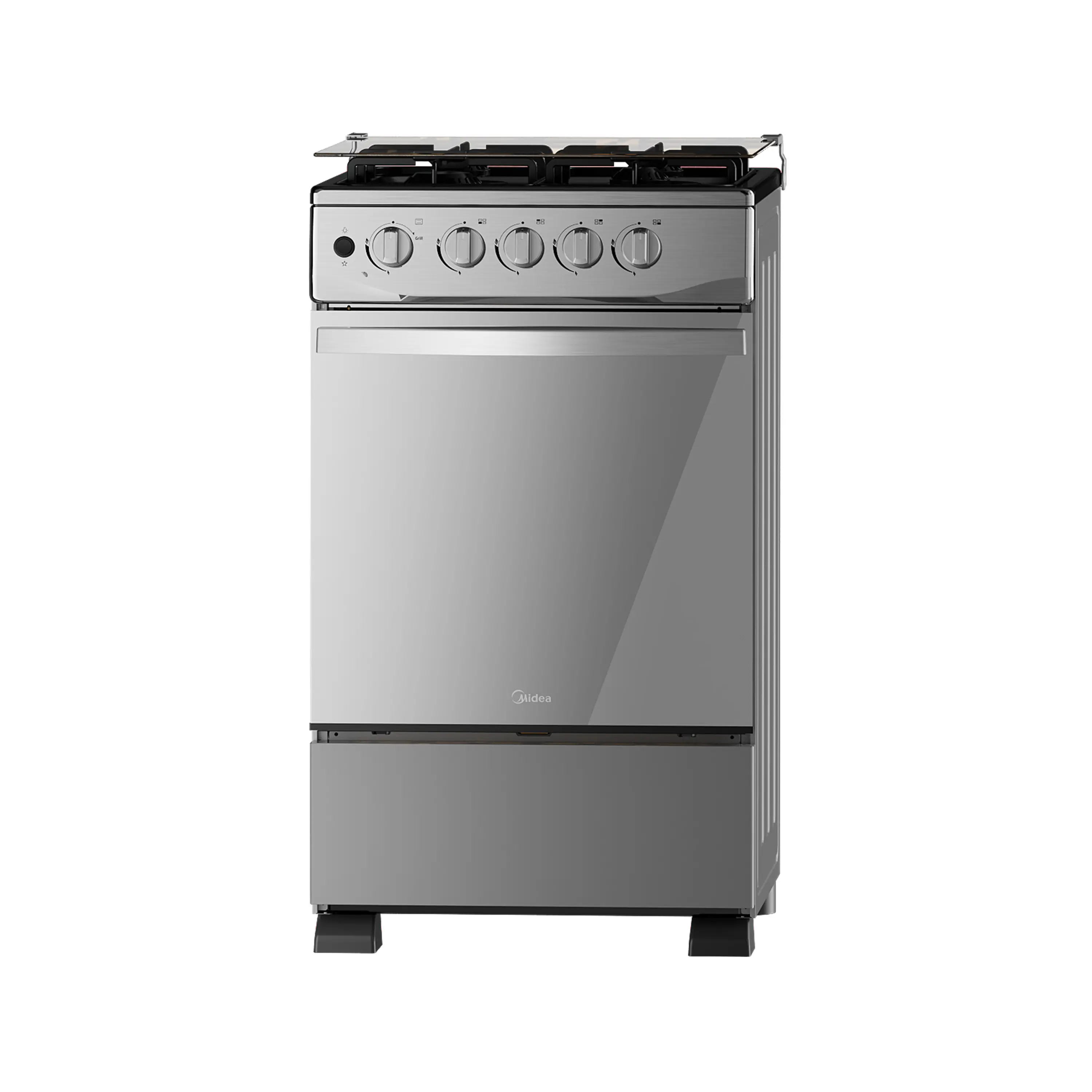 Estufa de Piso Midea 4 Puestos Grill Xtra Cook MGS20FS1LFAWMSS-CO Inox img #2