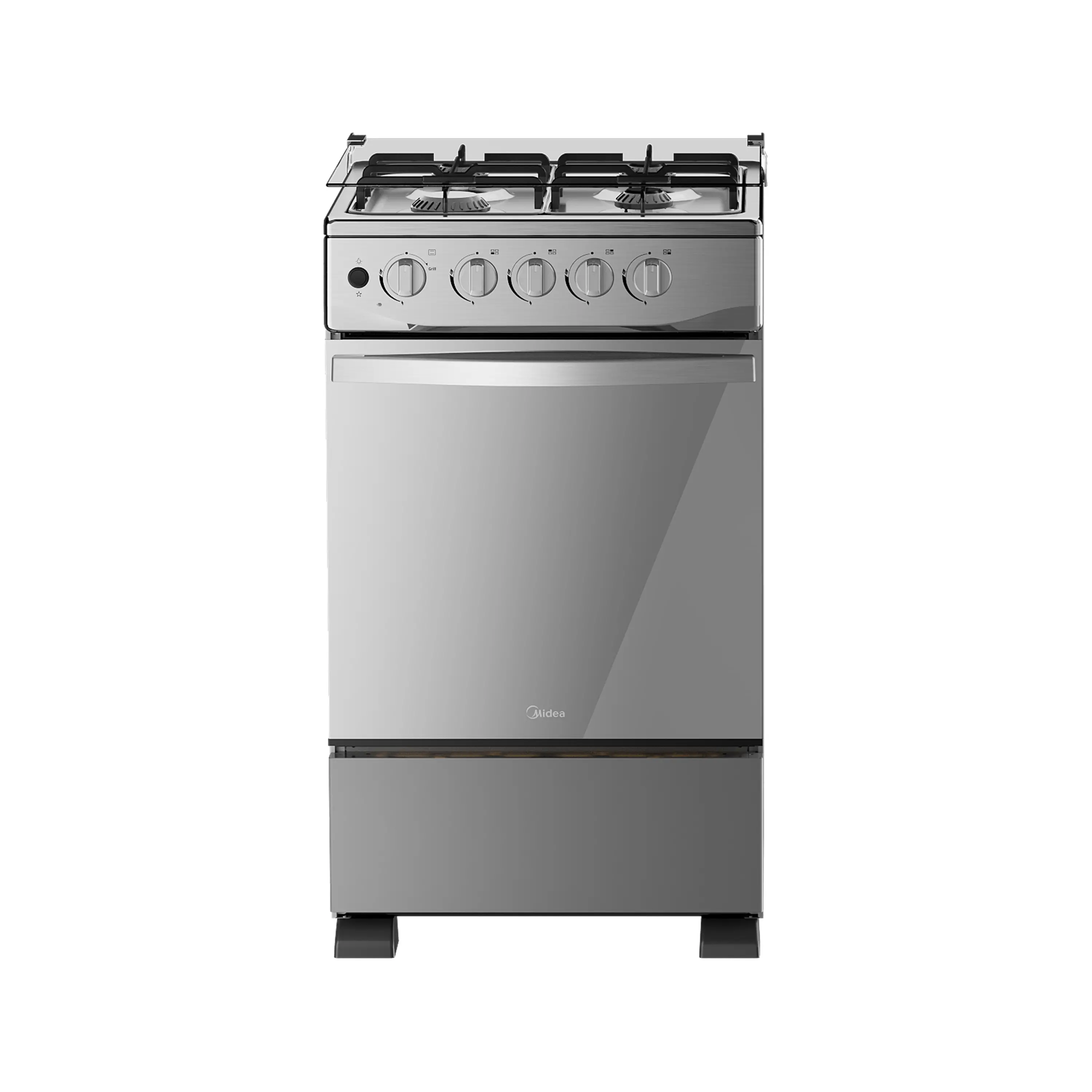 Estufa de Piso Midea 4 Puestos Grill Xtra Cook MGS20FS1LFAWMSS-CO Inox img #8