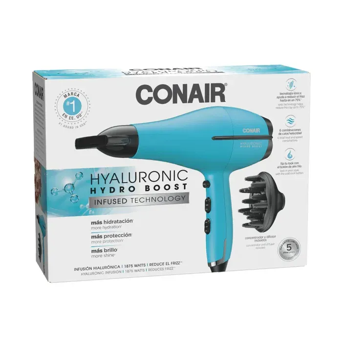 Secador Profesional Conair Infusión Hialurónica 650Al Azul Turquesa img #10