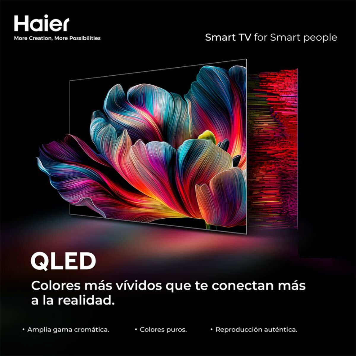 Televisor Haier 65" Pulgadas H65S80FUX QLED Smart TV Google img #9