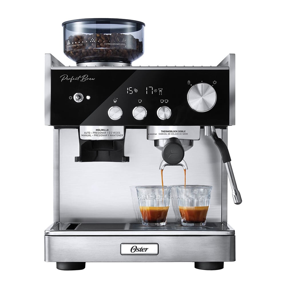 Cafetera Oster Espresso Perfect Brew BVSTEM7400 Plata img #1