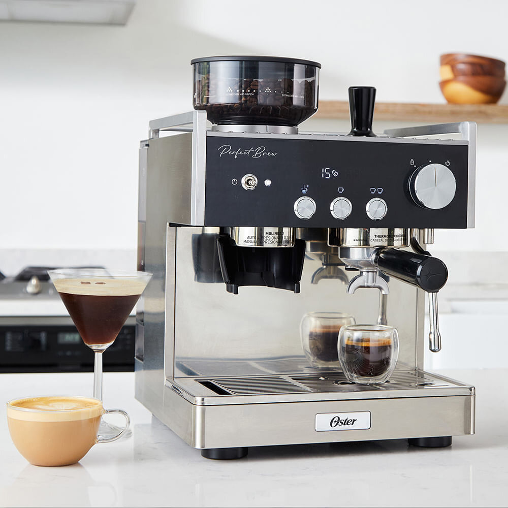 Cafetera Oster Espresso Perfect Brew BVSTEM7400 Plata img #9