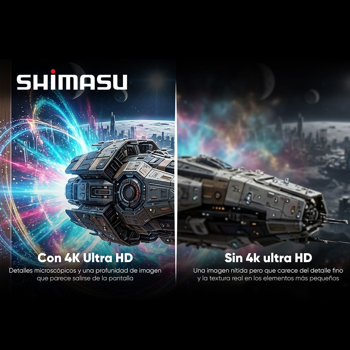 Televisor Shimasu 65" Pulgadas SH-TV65UTL1F5CO 4K UHD LED Smart TV Google img #5