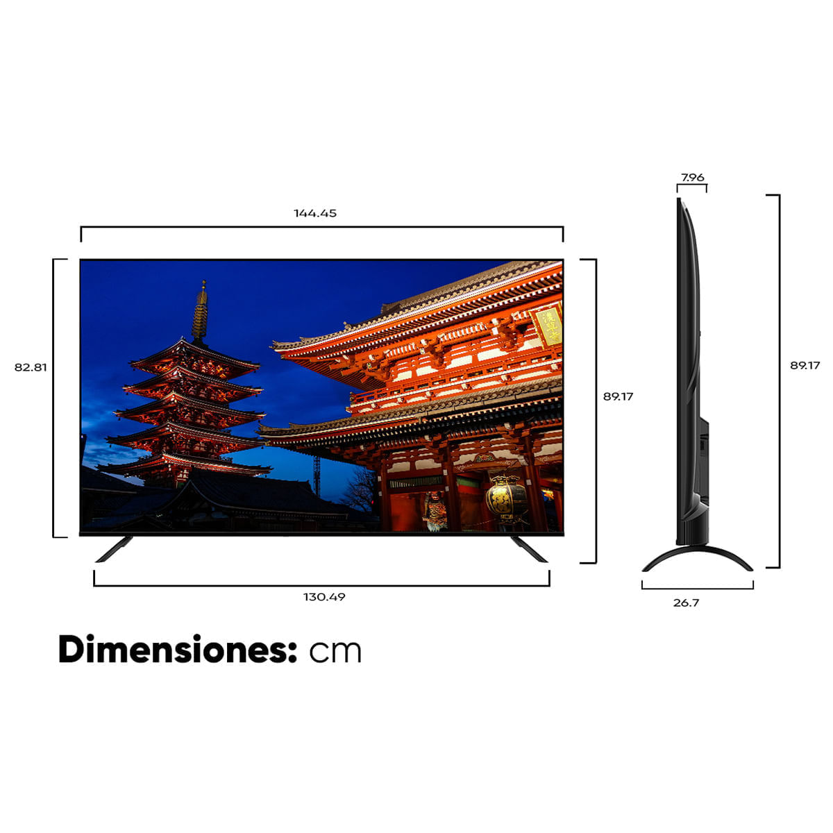 Televisor Shimasu 65" Pulgadas SH-TV65UTL1F5CO 4K UHD LED Smart TV Google img #2