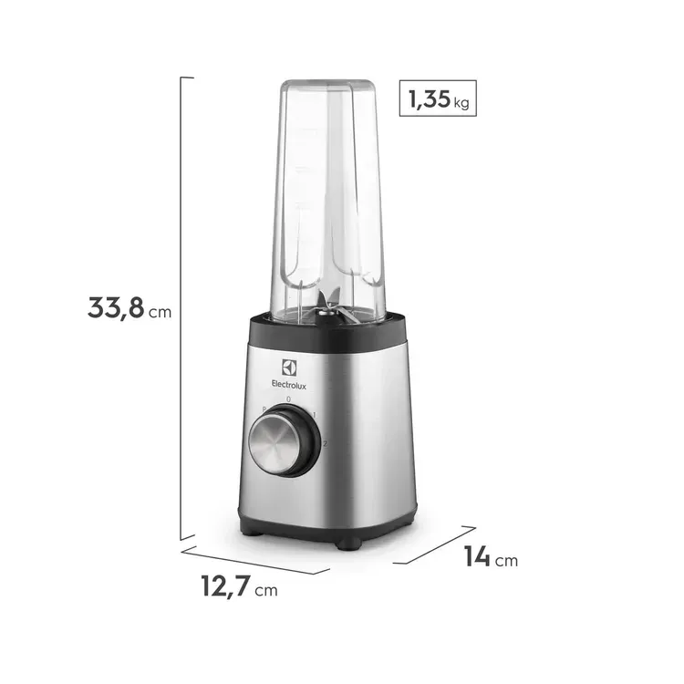 Licuadora Portátil Personal Electrolux 2 Vasos 320W BSE20 Inox img #2