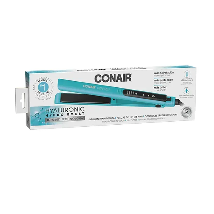 Plancha de Cabello Conair Infusión Hialurónica CS41DAL Azul Turquesa img #9