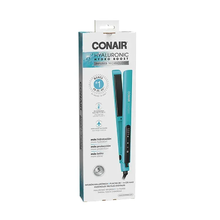 Plancha de Cabello Conair Infusión Hialurónica CS41DAL Azul Turquesa img #8