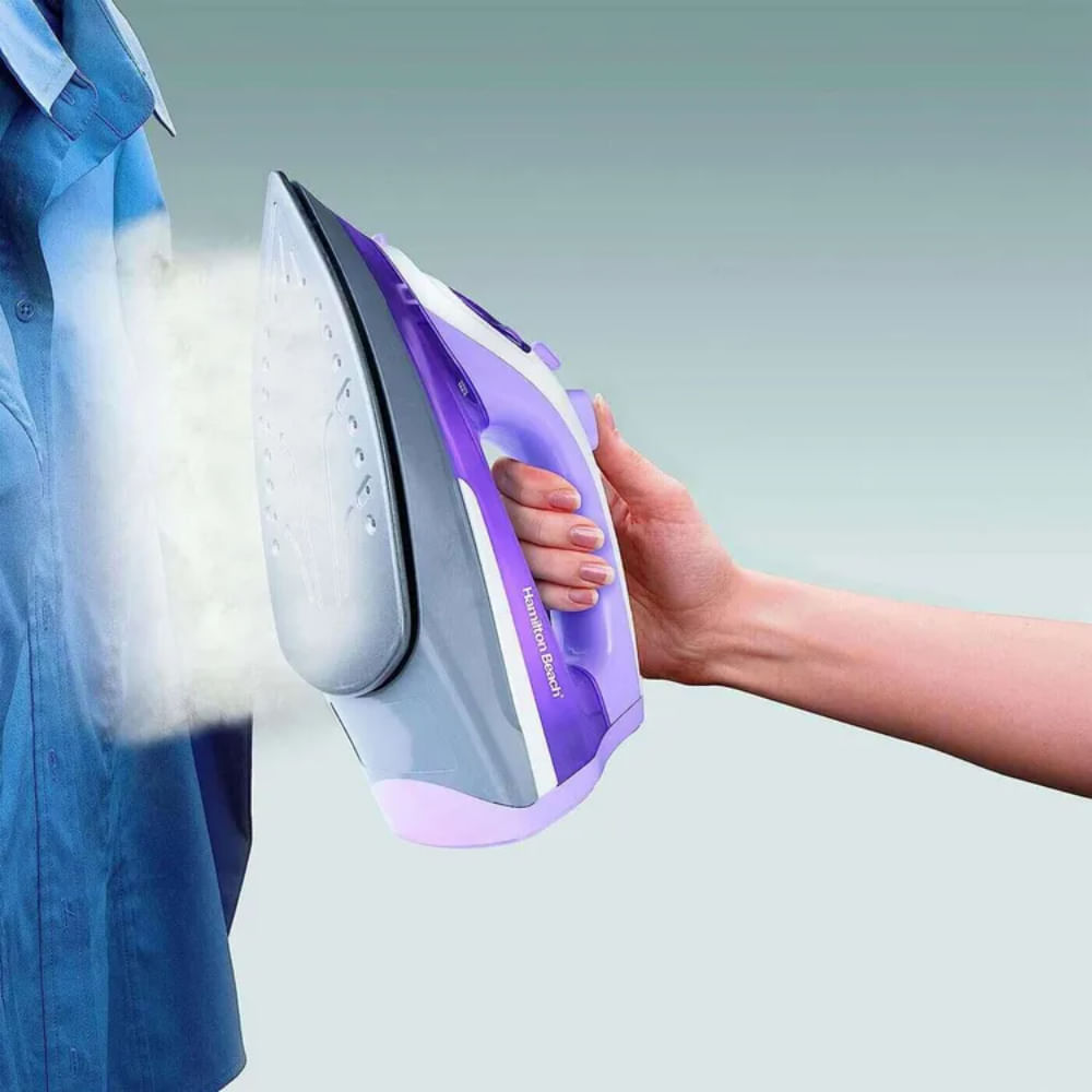 Plancha de Vapor Hamilton Beach Antiadherente Extra-Glide 14100 Morada img #4