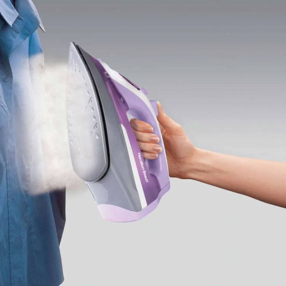 Plancha de Vapor Hamilton Beach Antiadherente Extra-Glide 14100 Morada img #3