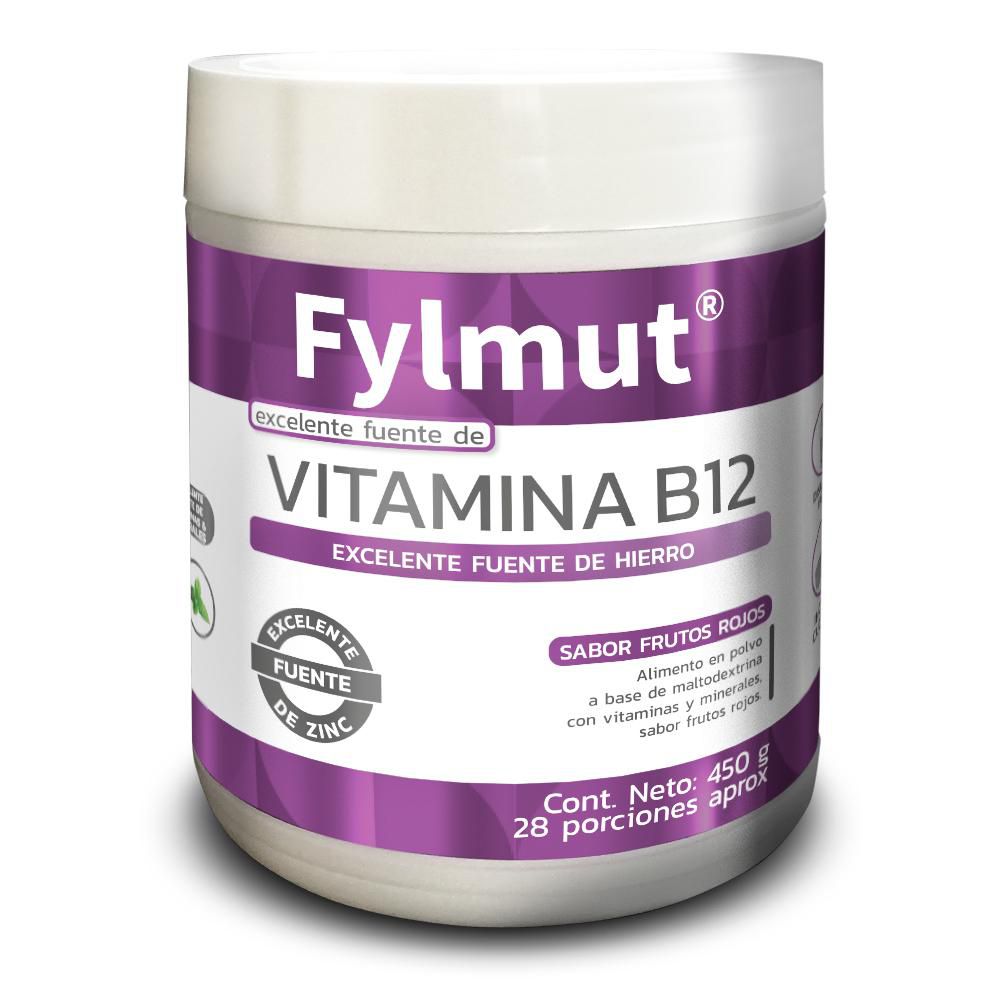 Alimento en polvo FYLMUT con B12 sabor frutos rojos (450  gr) img #2