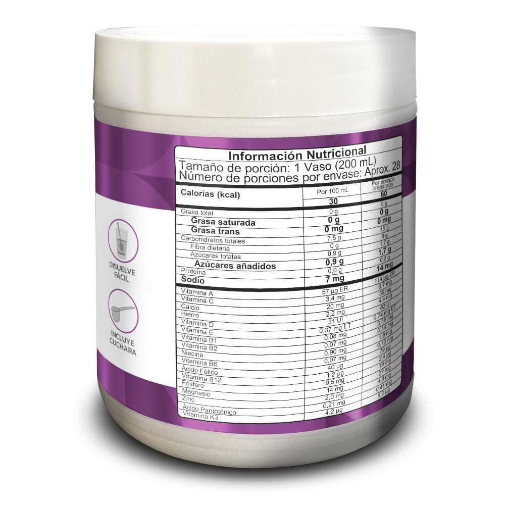 Alimento en polvo FYLMUT con B12 sabor frutos rojos (450  gr) img #4
