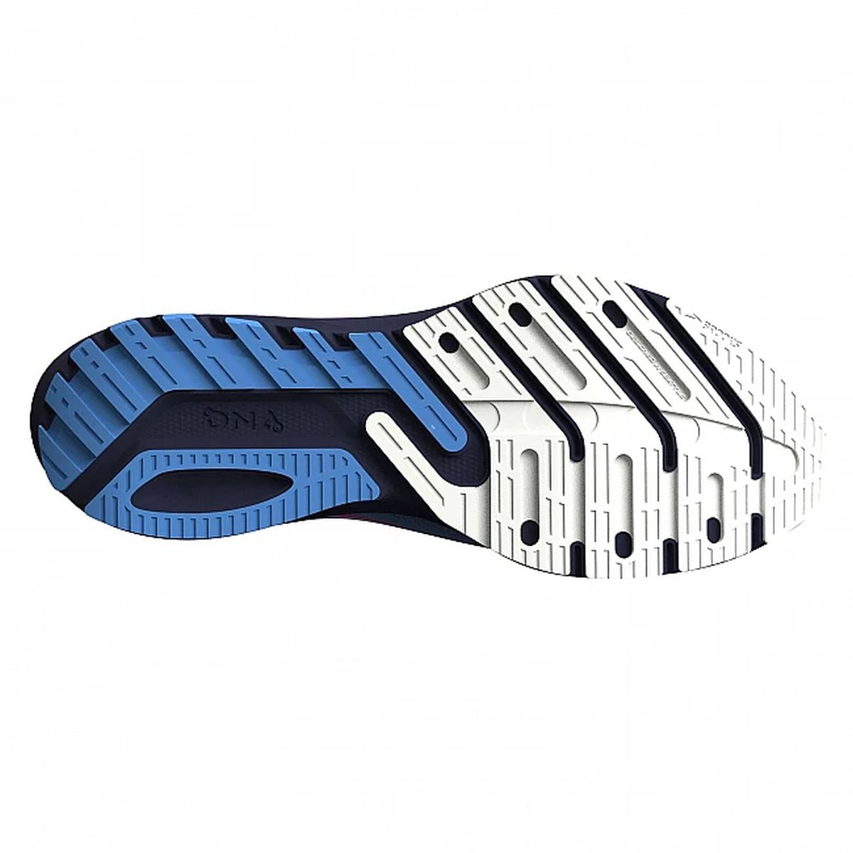 Tenis Brooks Launch 10 Mujer Azul/Negro/Coral Fuego img #5