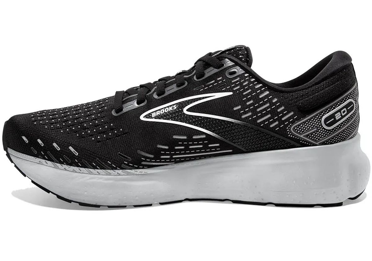 Tenis Brooks Glycerin 20 Hombre Negro/Blanco/Gris img #2