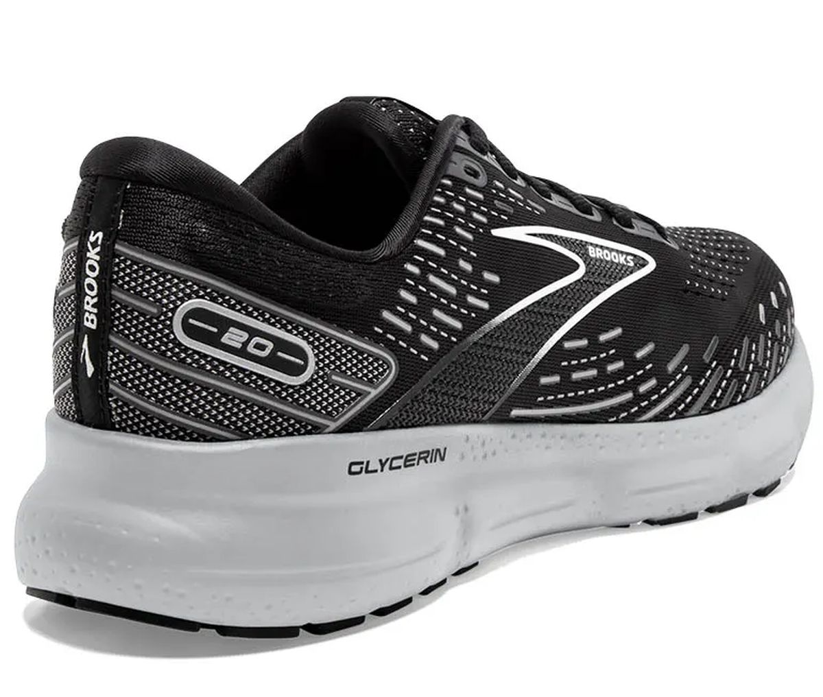 Tenis Brooks Glycerin 20 Hombre Negro/Blanco/Gris img #3