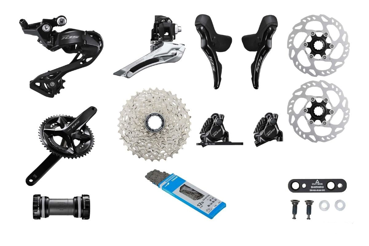 Grupo Shimano 105 R7120 Disco 12 Vel Biplato Mecánico img #1