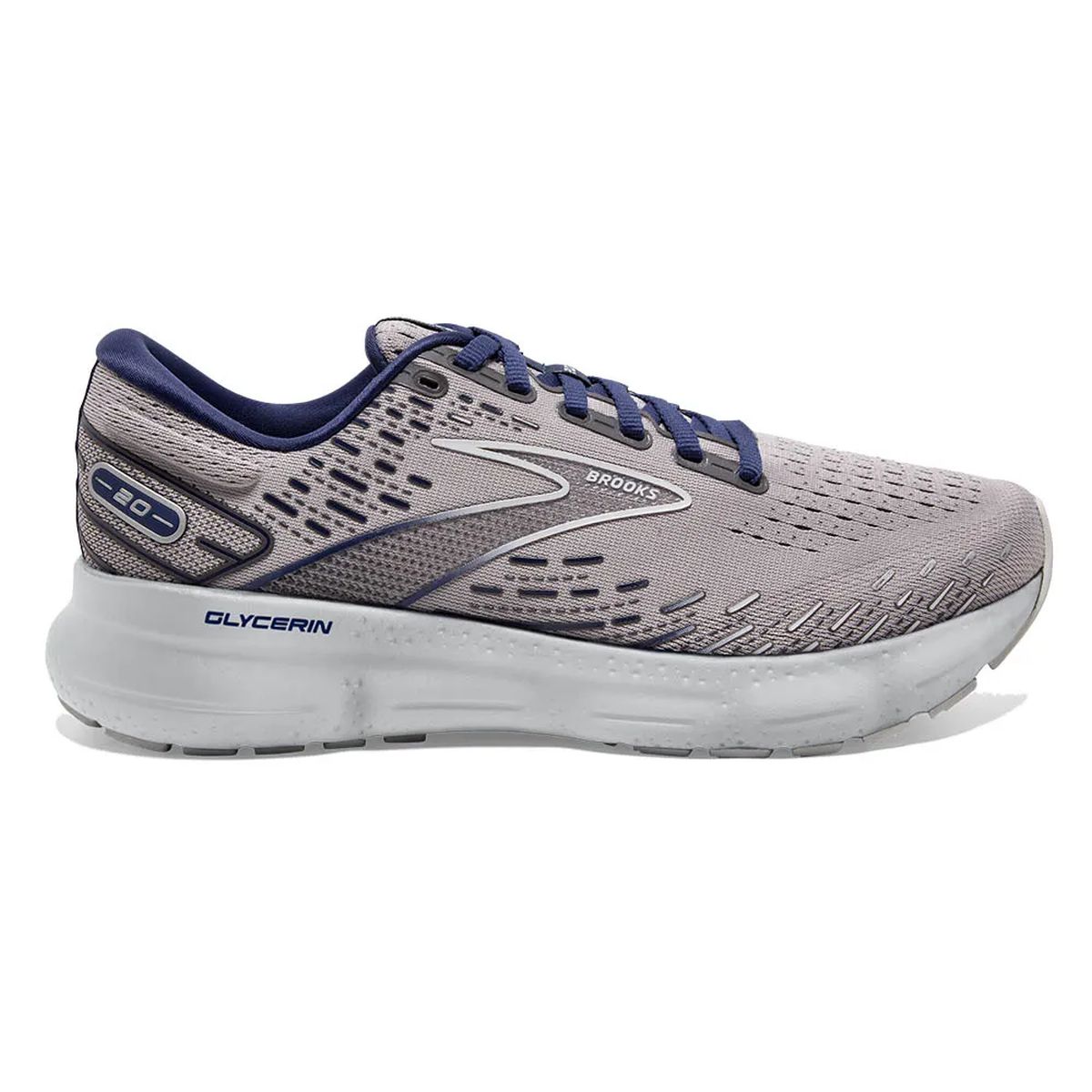 Tenis Brooks Glycerin 20 Hombre Gris/Azul img #2