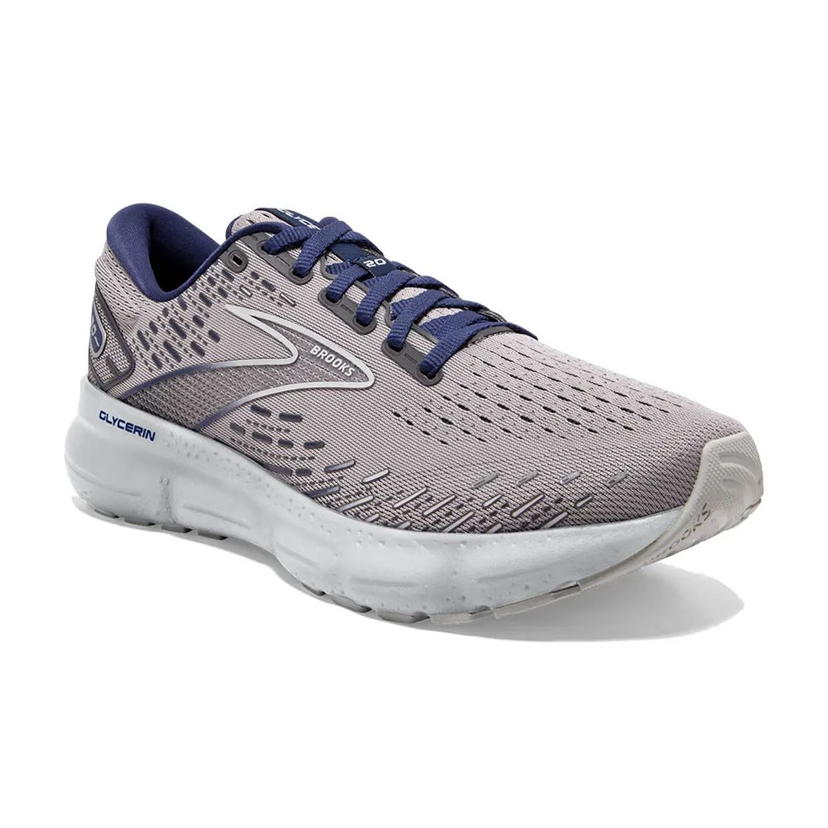 Tenis Brooks Glycerin 20 Hombre Gris/Azul img #1