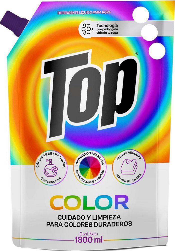 Detergente líquido TOP ropa color (1800  ml) img #2