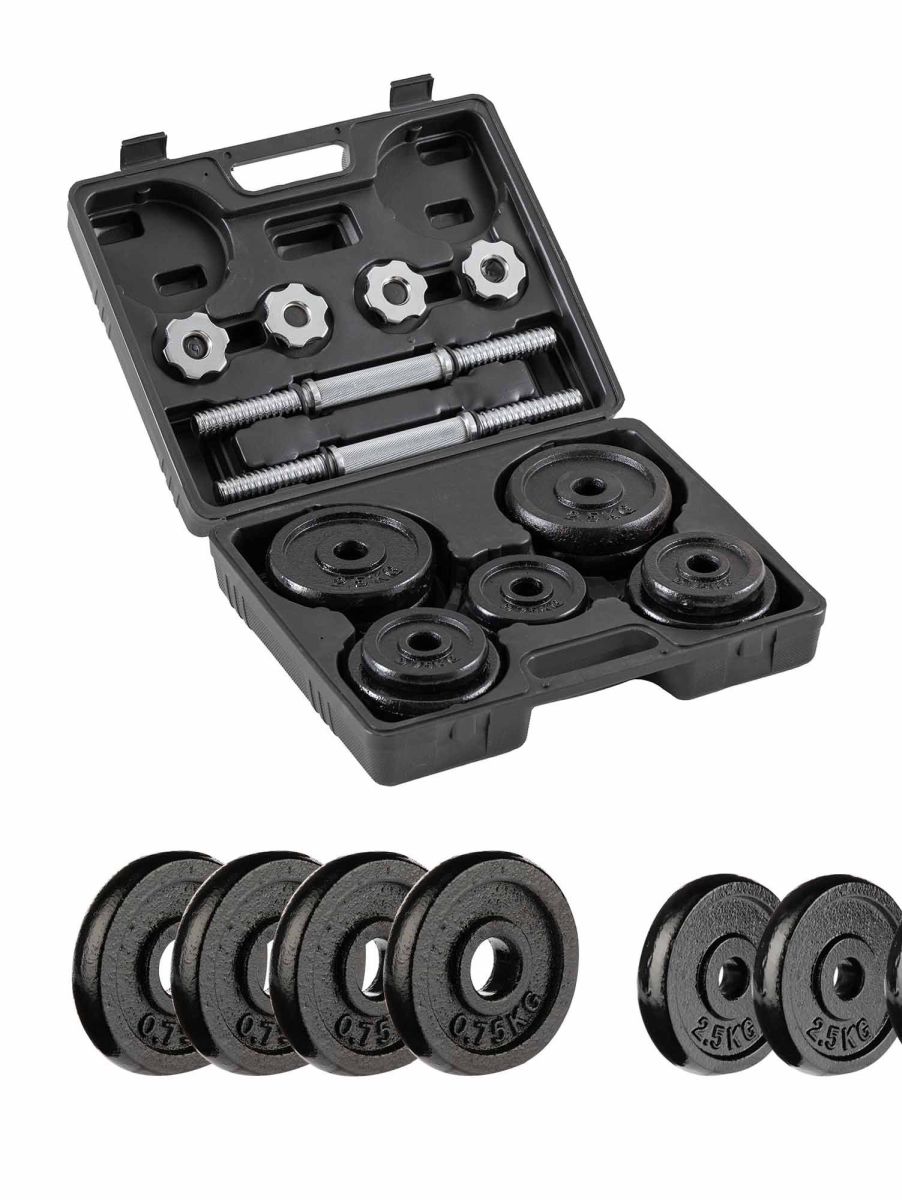 Kit De Mancuernas 23Kg Ha-8600- Abs Sportfitness  Negro img #1