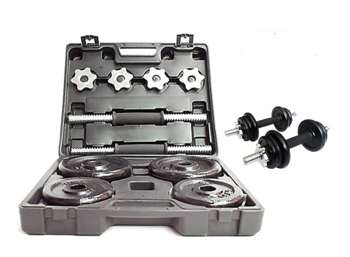 Kit De Mancuernas 20Kg Ha-8600-20Kg-Abs Sportfitness Negro img #1