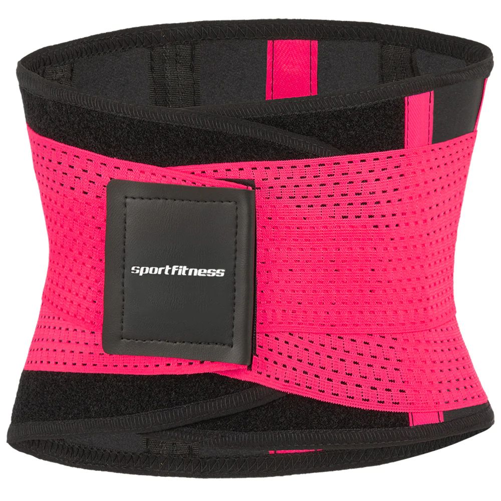Faja Protectora con Doble Ajuste Sportfitnes Negro/Fucsia img #1