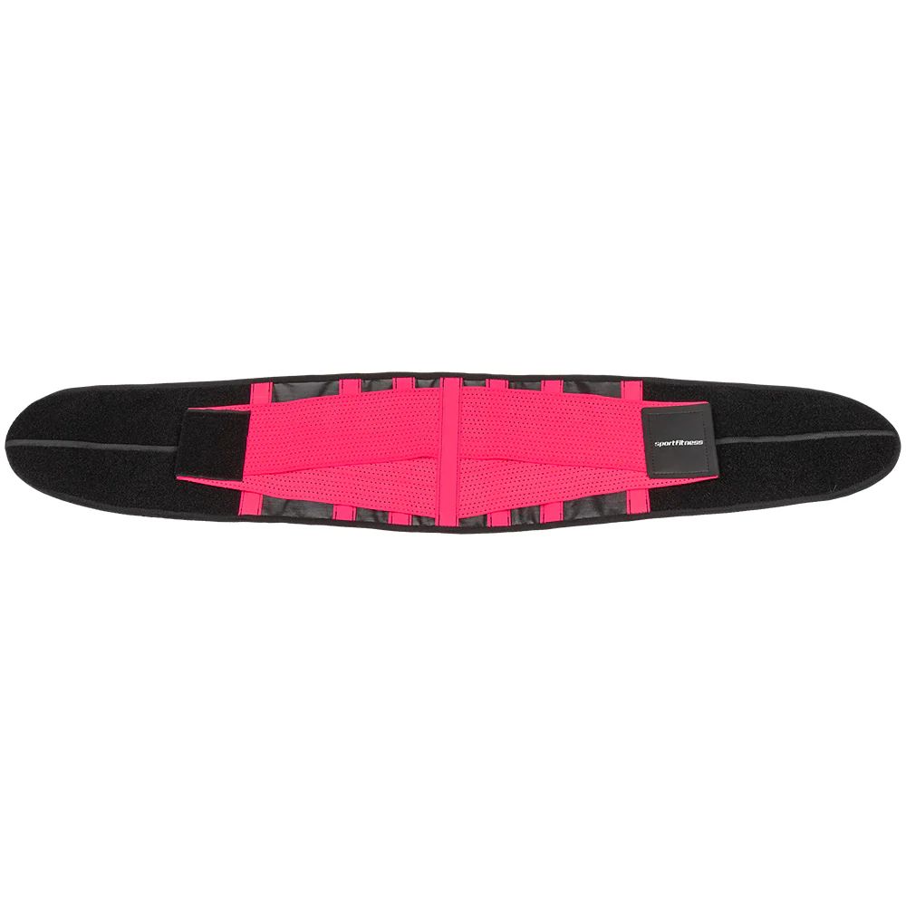 Faja Abdominal Doble Ajuste Sportfitness Negro/Fucsia img #3