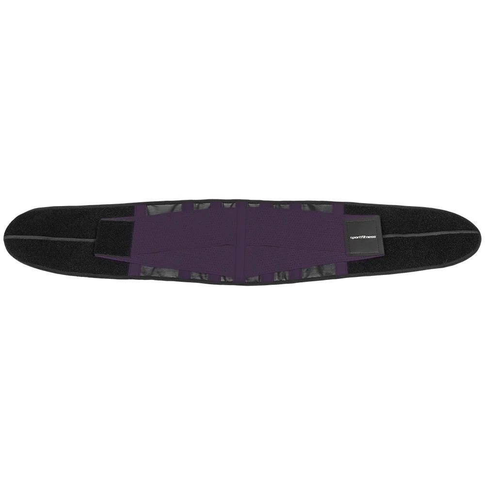 Faja Abdominal Doble Ajuste Sportfitness Negro/Morado img #3