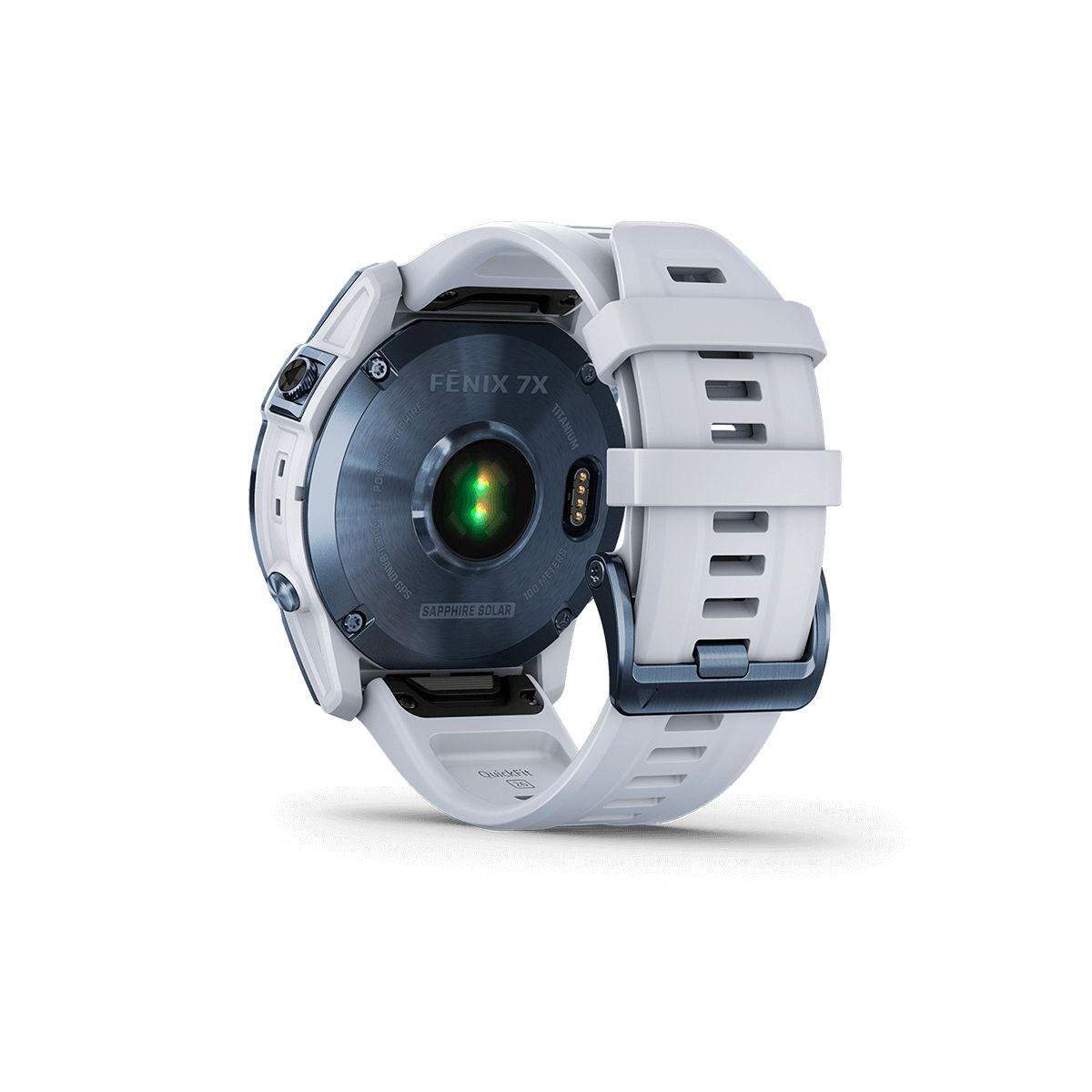Reloj Fenix 7X Zafiro Solar Azul Mineral con Banda Blanca img #5