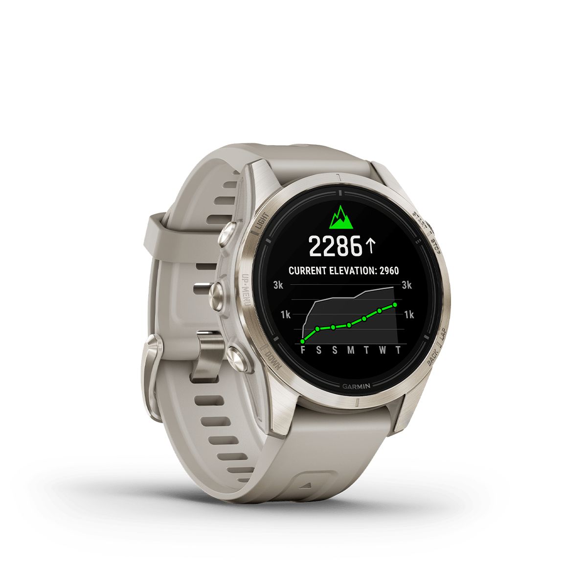 Reloj Epix Pro Gen2 Edición Zafiro 42mm Dorado Correa Beige img #3