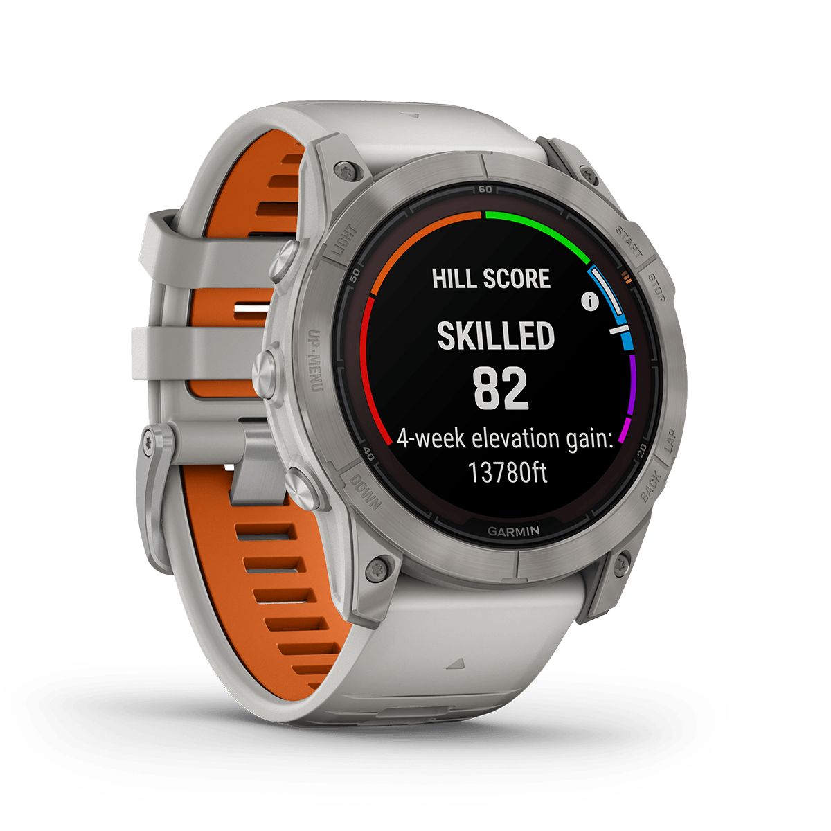 Reloj Fenix 7X Pro Zafiro Solar Ti Banda Gris Niebla/Naranja img #6