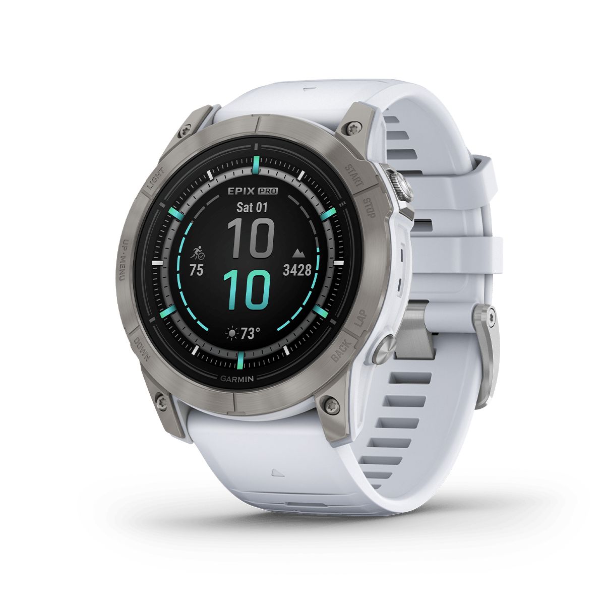 Reloj Epix Pro Gen2 Edición Zafiro 51mm TitanioCorrea Blanca img #1