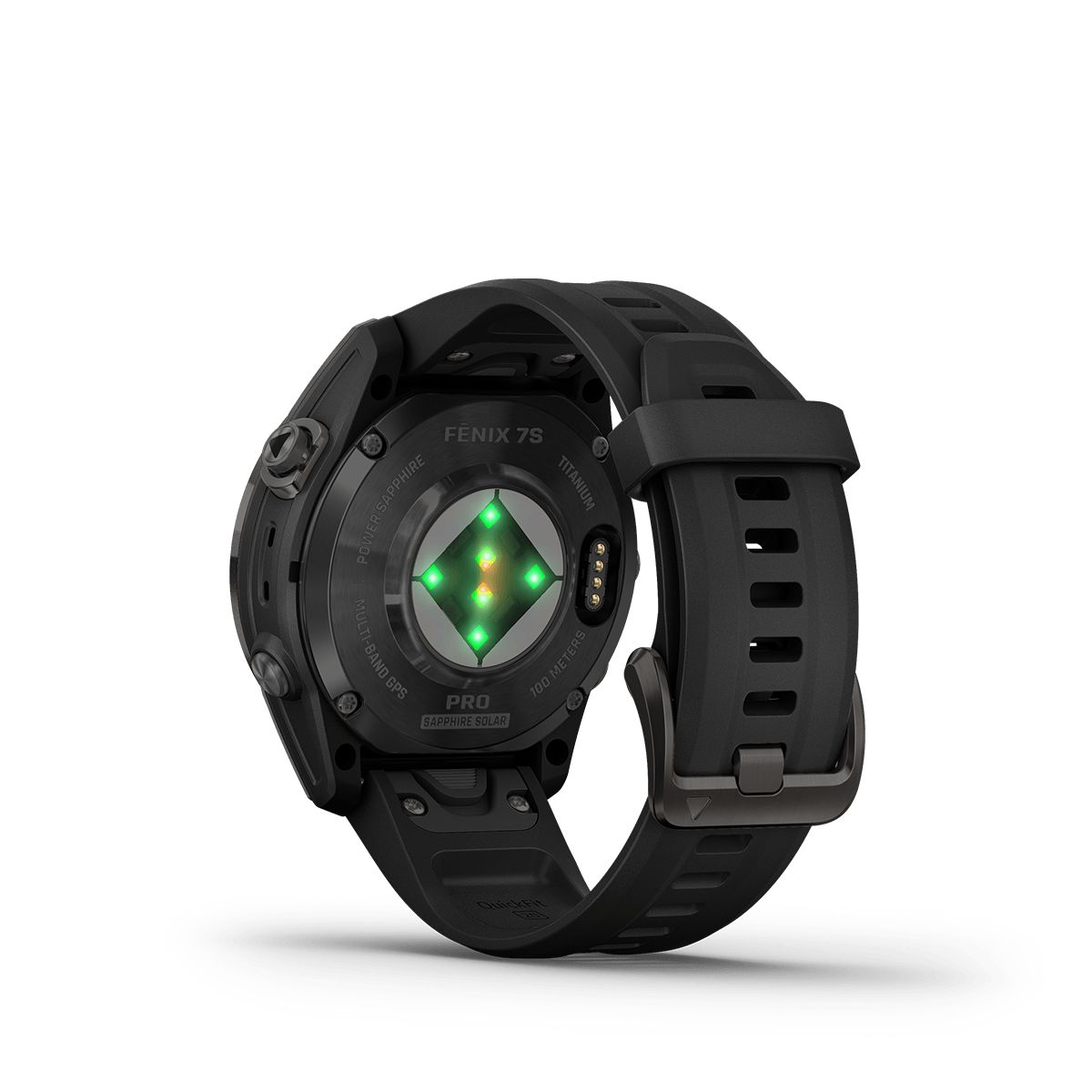 Reloj Fenix 7S Pro Zafiro Solar Gris Carbón con Banda Negra img #4