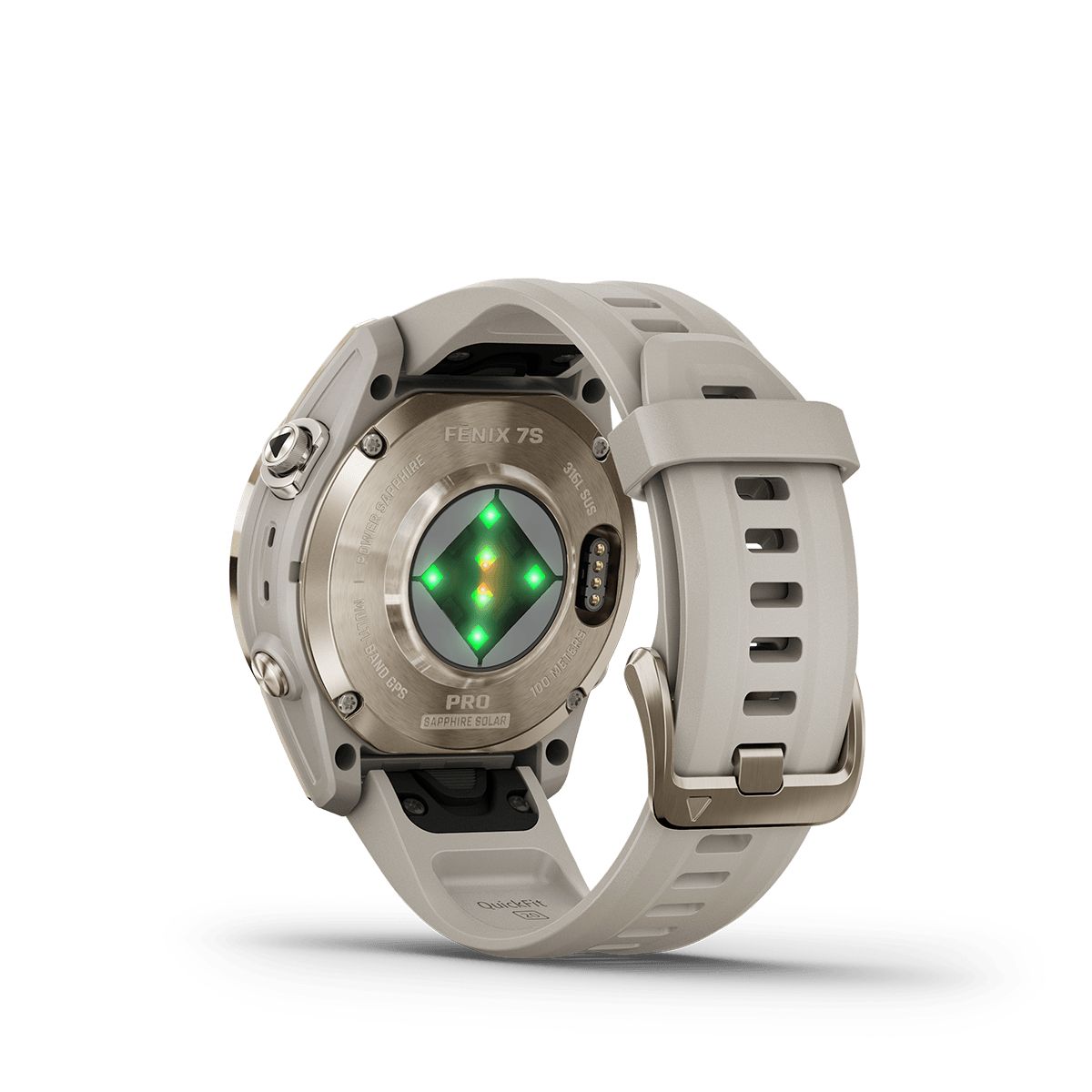 Reloj Fenix 7S Pro Zafiro Solar Oro Suave Arena Clara img #3