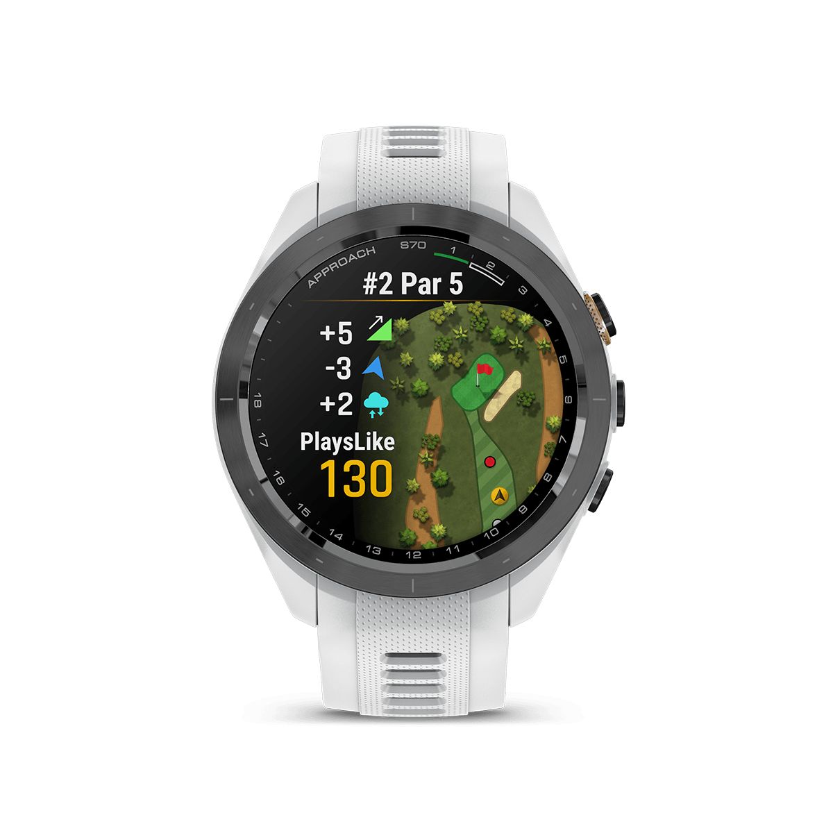 Reloj Garmin Approach S70 47mm Bisel Cerámica Blanca img #7
